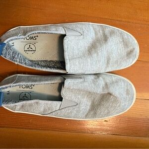 TOMS Gray Loafers Slip-On Shoes